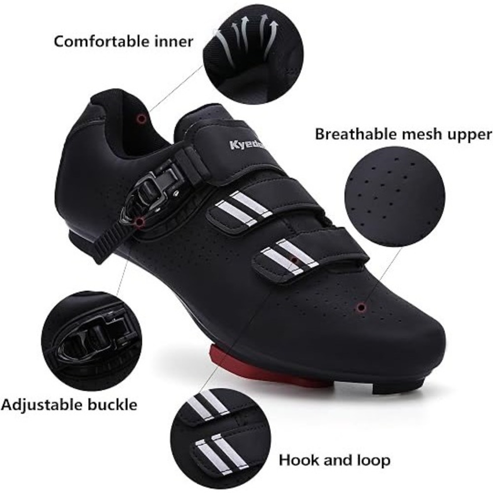 Kyedoo Unisex Cycling Shoes Sz EU40 US M7/W9 Delta Cleats Peloton Compatible - Picture 5 of 5